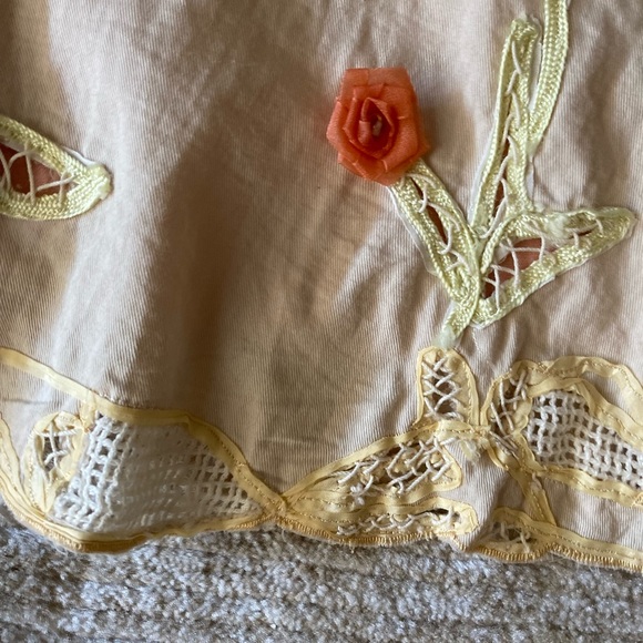 PURA VITA Cotton Blend Embellished Skirt Size 10. - Picture 6 of 7